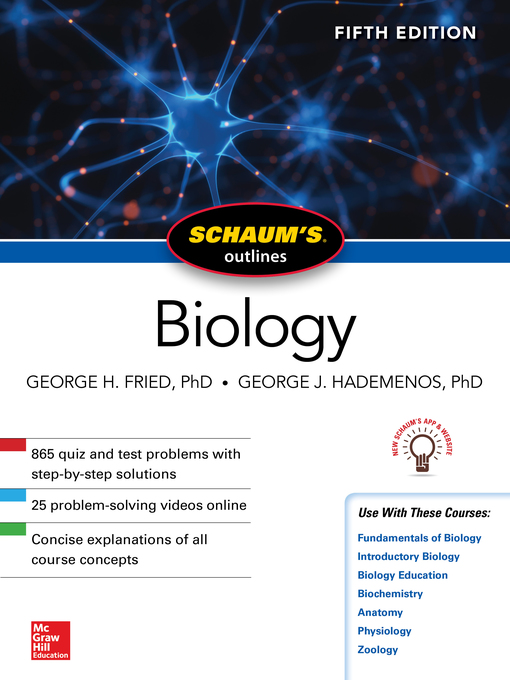 Imagen de portada para Schaum's Outline of Biology